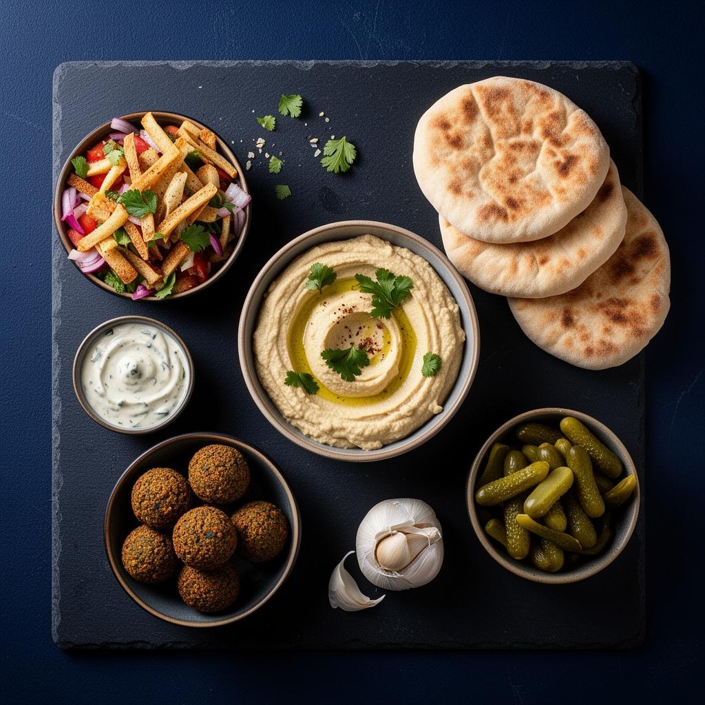 Mediterranean mezze platter